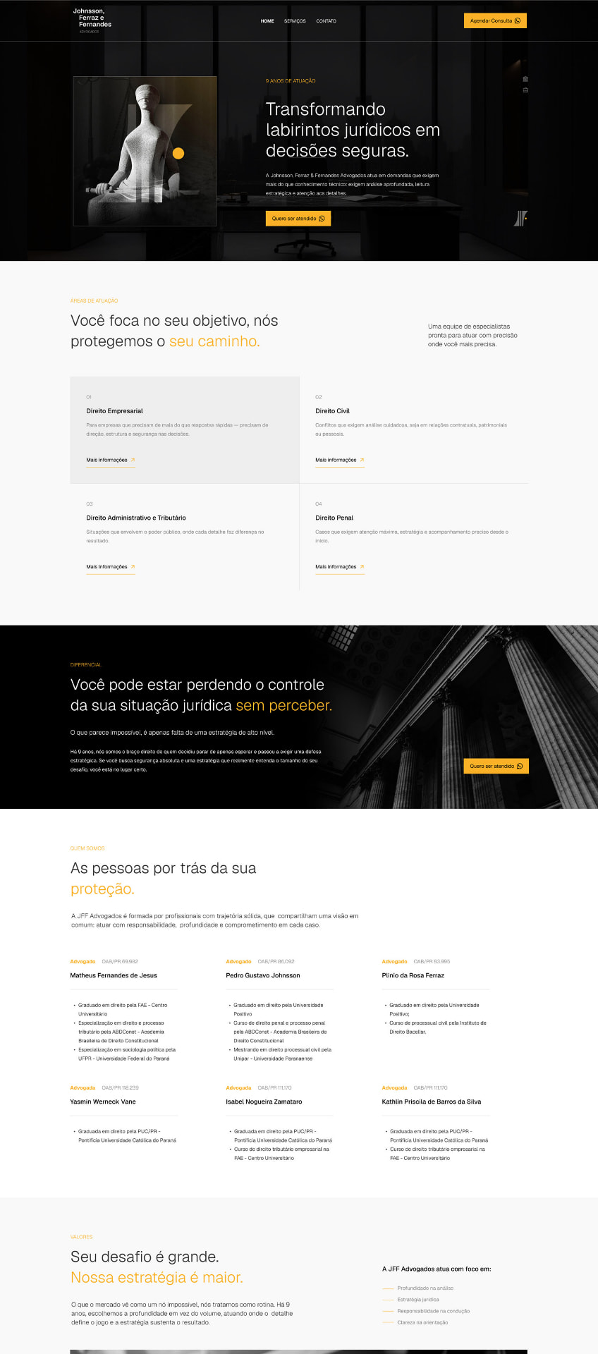 Site Johnsson, Ferraz e Fernandes